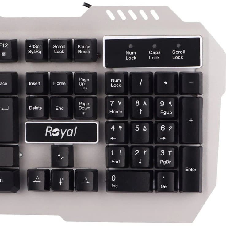 کیبورد سیم دار گیمی ROYAL RKG-615 — تصویر ۴