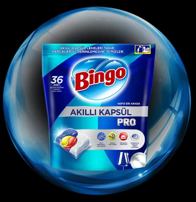 قرص ظرفشویی بینگو Bingo مدل Pro بسته 36 عددی — تصویر ۲