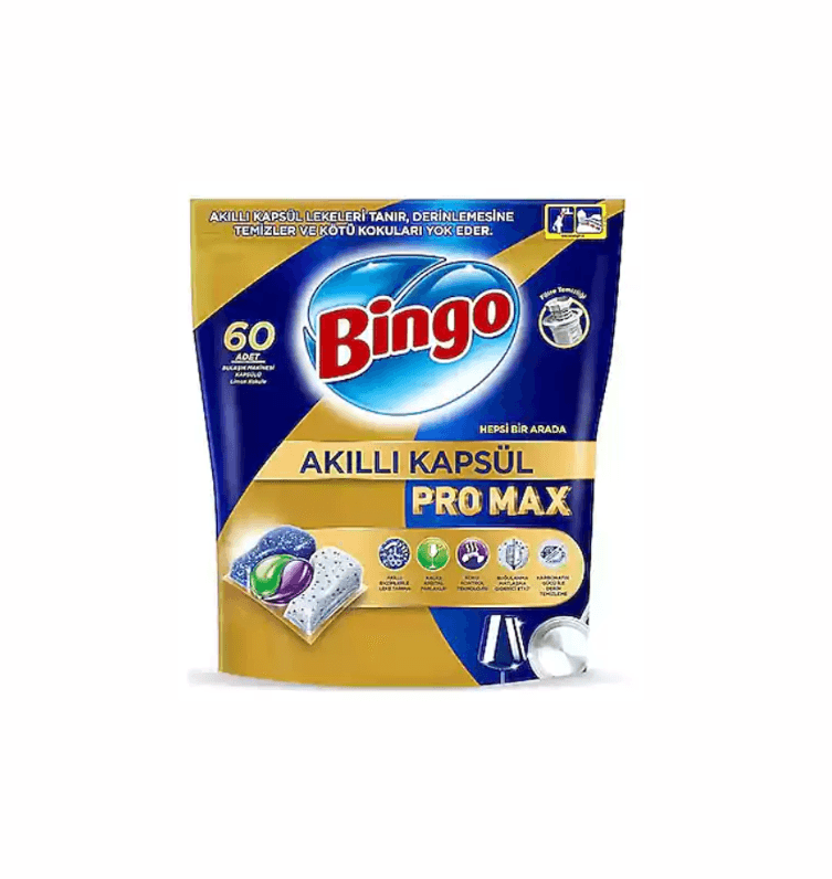 قرص ظرفشویی بینگو Bingo مدل Pro Max بسته 60 عددی