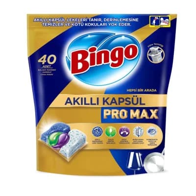 قرص ظرفشویی بینگو Bingo مدل Pro Max بسته 40 عددی — تصویر ۲