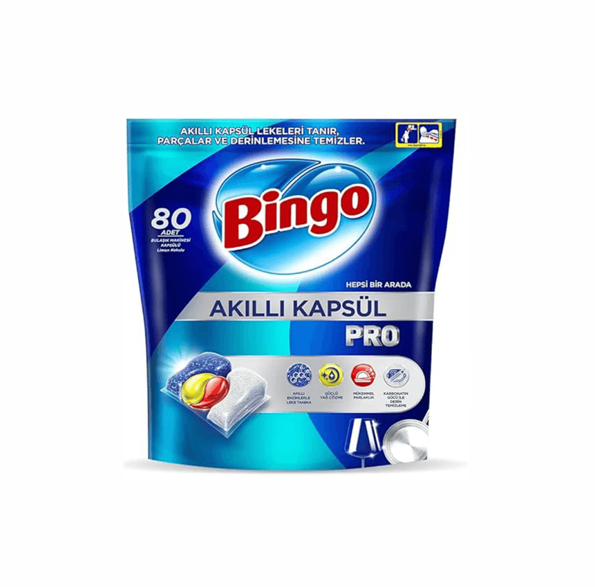 قرص ظرفشویی بینگو Bingo مدل Pro بسته 80 عددی