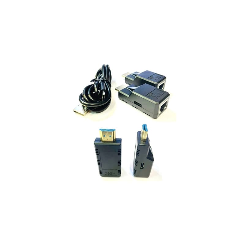 تبدیل EXTENDER HDMI تحت شبکه 60متری با برق TYPE-C