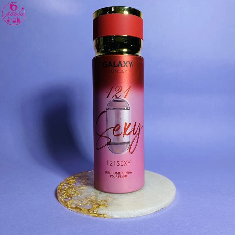 اسپری خوشبو کننده بدن زنانه گلکسی Galaxy 121 SEXY
