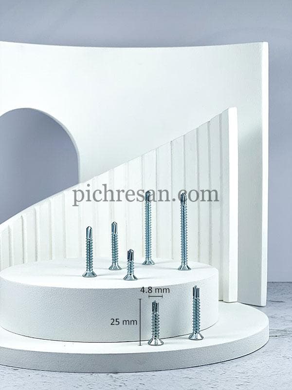 پیچ سرمته سرتخت 2/5 سانت تایوانی 1*10 بسته 700 عددی