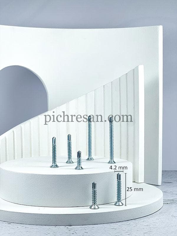 پیچ سرمته سرتخت 2/5سانت تایوانی 1*8 بسته 900 عددی — تصویر ۲