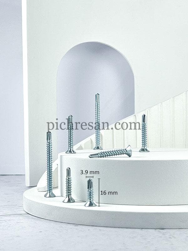 پیچ سرمته سرتخت 1/5 سانت تایوانی 5/8*7 بسته 1500 عددی