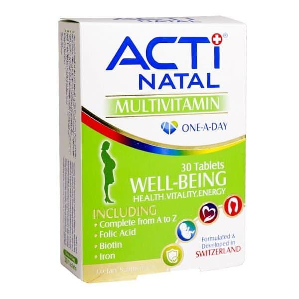 قرص مولتی ویتامین اکتی ناتال ابیان دارو ACTI NATAL Multivitamin
