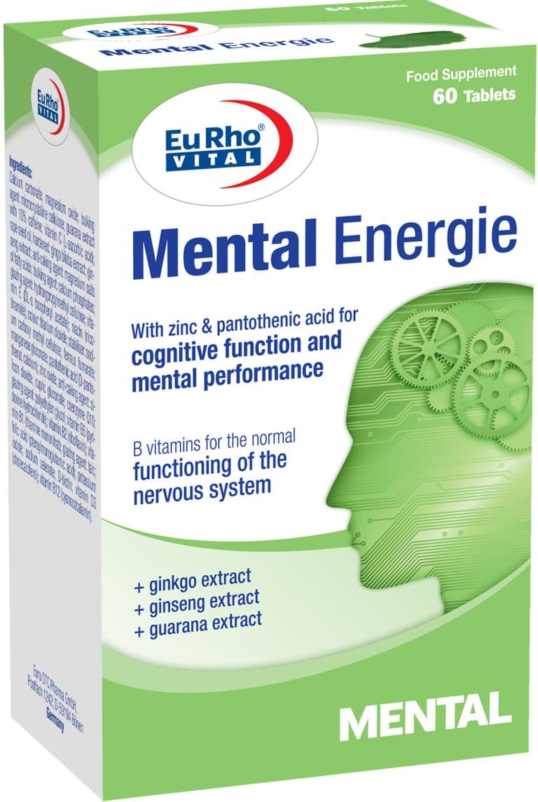 قرص منتال انرژی یوروویتال EuRho Vital Mental-energie