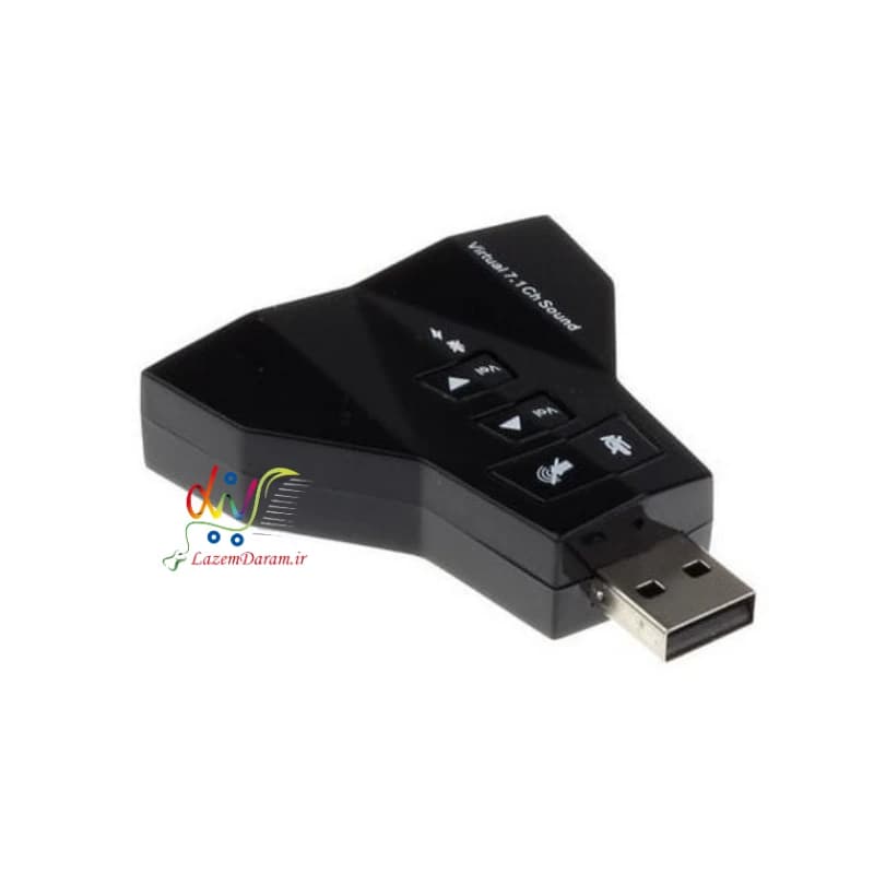 کارت صدا USB اکسترنال 4 سوکت 7.1 کانال — تصویر ۲