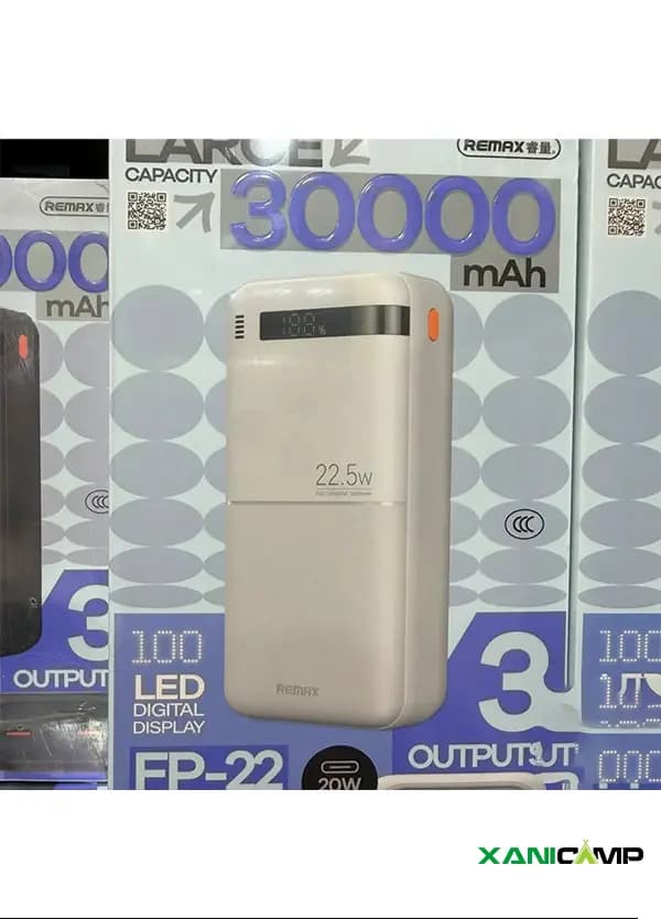پاوربانک 30000 میلی آمپر 22.5 وات ریمکس مدل FP-22 — تصویر ۴