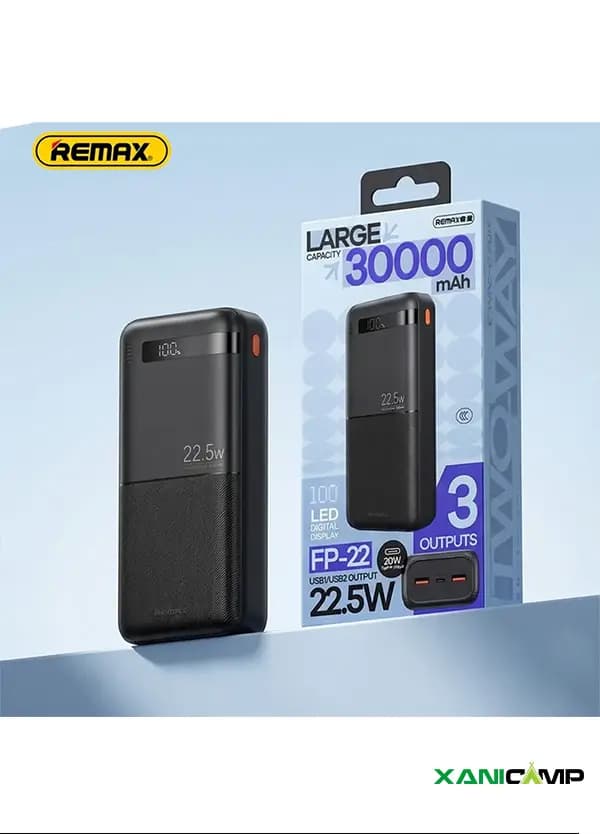 پاوربانک 30000 میلی آمپر 22.5 وات ریمکس مدل FP-22 — تصویر ۵