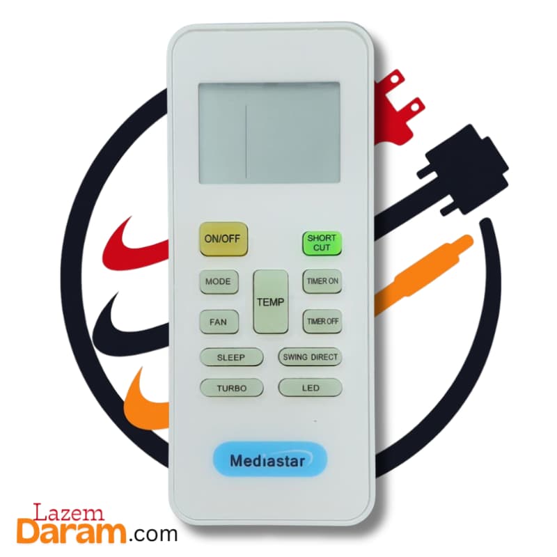 ریموت کنترل کولر گازی مدیا استار Mediastar مدل RG52B — تصویر ۲