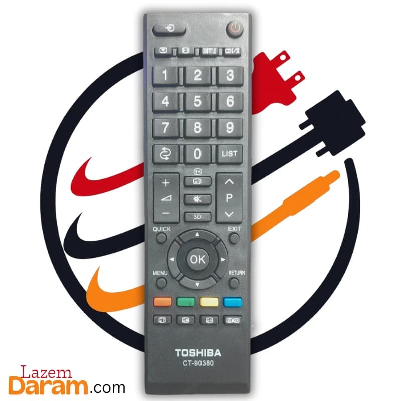 کنترل تلویزیون توشیبا مدل CT-90380