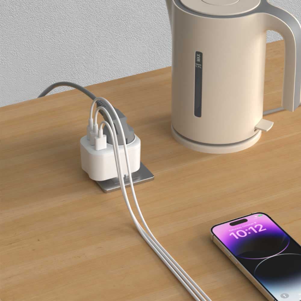 شارژر دیواری سوکت دار Devia Smart Series 2A+C PD 20W Auto Power Socket (EU) — تصویر ۲