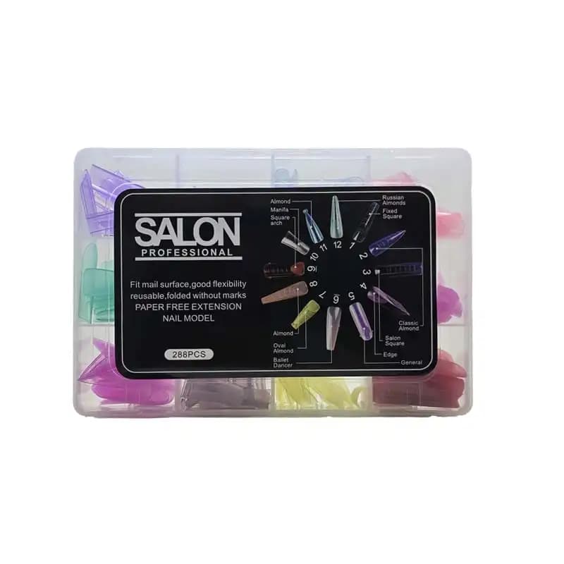 قالب ناخن میکس رنگی سالن 12مدل SALON