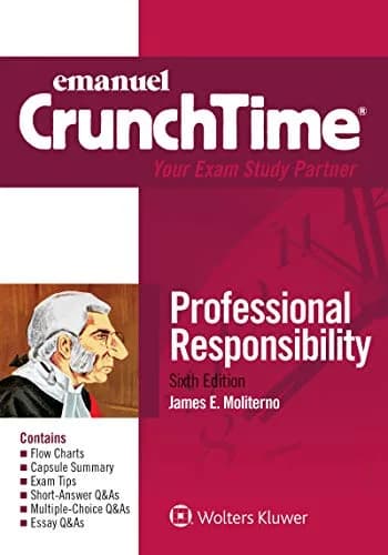 و دانلود نسخه کامل کتاب زبان اصلی Emanuel CrunchTime for Professional Responsibility PDF | دانلود کتاب خارجی