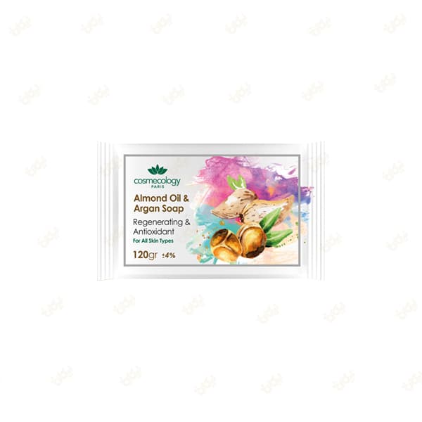 صابون روغن بادام و آرگان (بازسازی کننده انواع پوست) کاسمکولوژی 120g — تصویر ۲