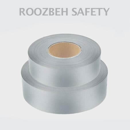 نوار شبرنگ پارچه ای هشدار 5 سانتی 200 متری