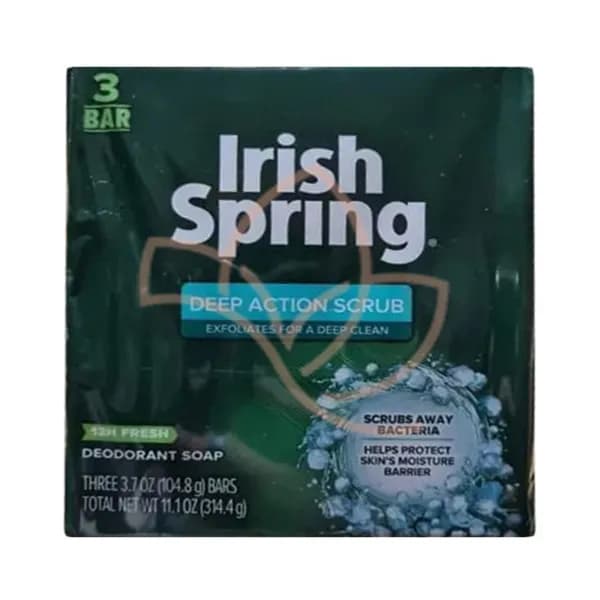صابون لایه‌ بردار آیریش اسپرینگ مدل Deep Action Scrub بسته 3عددی — تصویر ۲