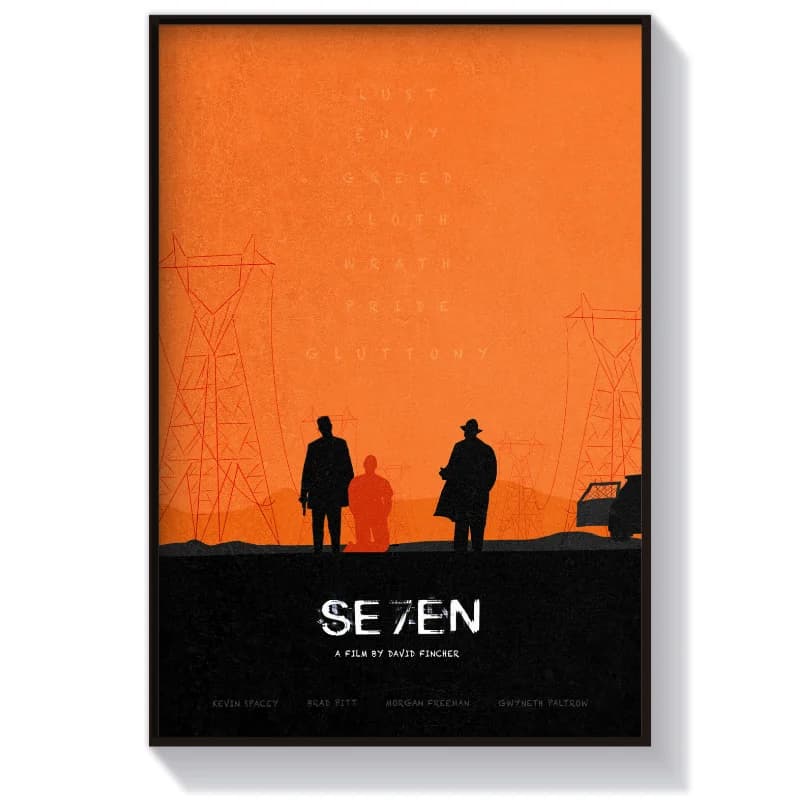 تابلو و پوستر سینمایی طرح فیلم Seven