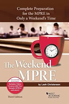 و دانلود نسخه کامل کتاب زبان اصلی The Weekend MPRE: Complete Preparation for the MPRE in Only a Weekend’s Time (Academic and Career Success Series) PDF | دانلود کتاب خارجی