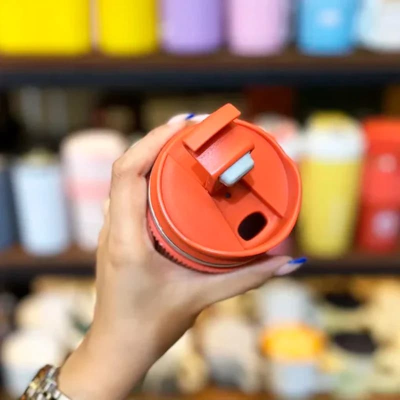 تراول ماگ دور سلیکونی 500ml — تصویر ۴