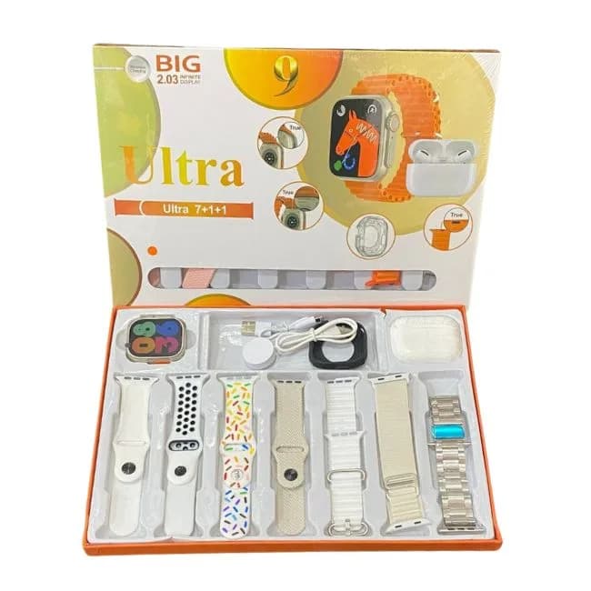 ساعت هوشمند و ایرپاد مدل ULTRA 9 (بدونه مرجوعی)