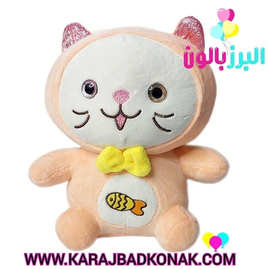 عروسک گربه ماهی چشم شیشه ای اورجینال — تصویر ۴