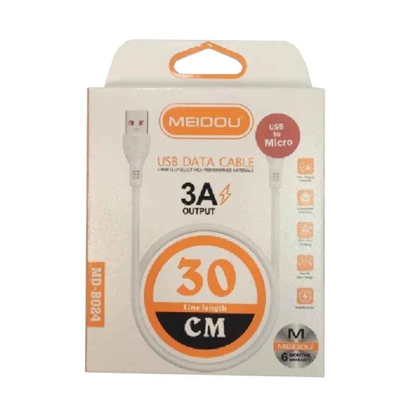 کابل MICRO پاوربانکی کوتاه 30CM مدل BO24