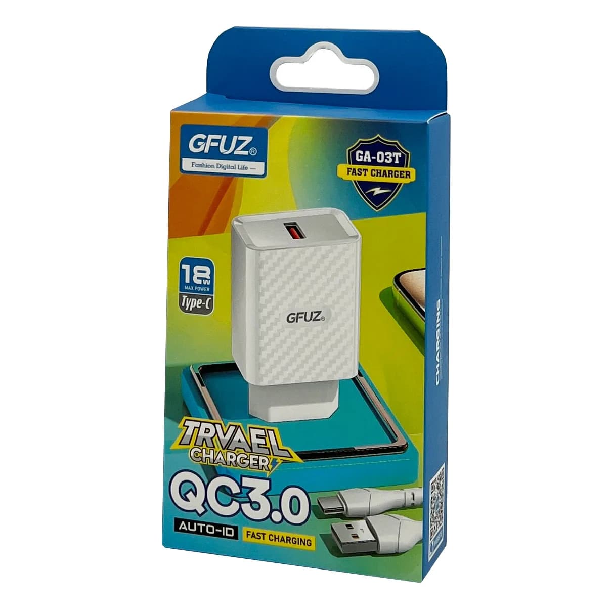 شارژر TYPE-C فست GFUZ مدل GA-03T — تصویر ۲
