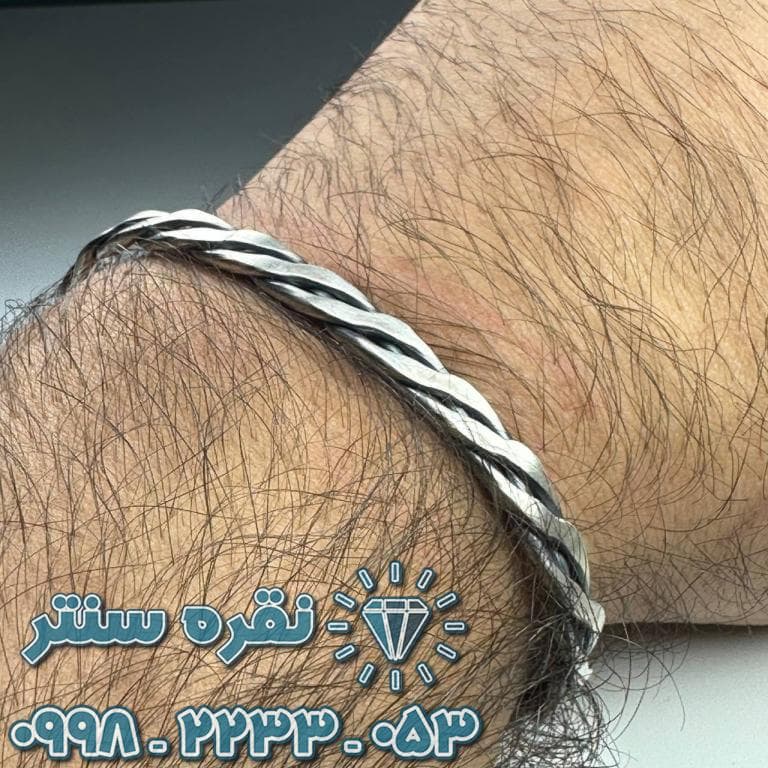 خلخال نقره 925 عیار سنگین — تصویر ۳