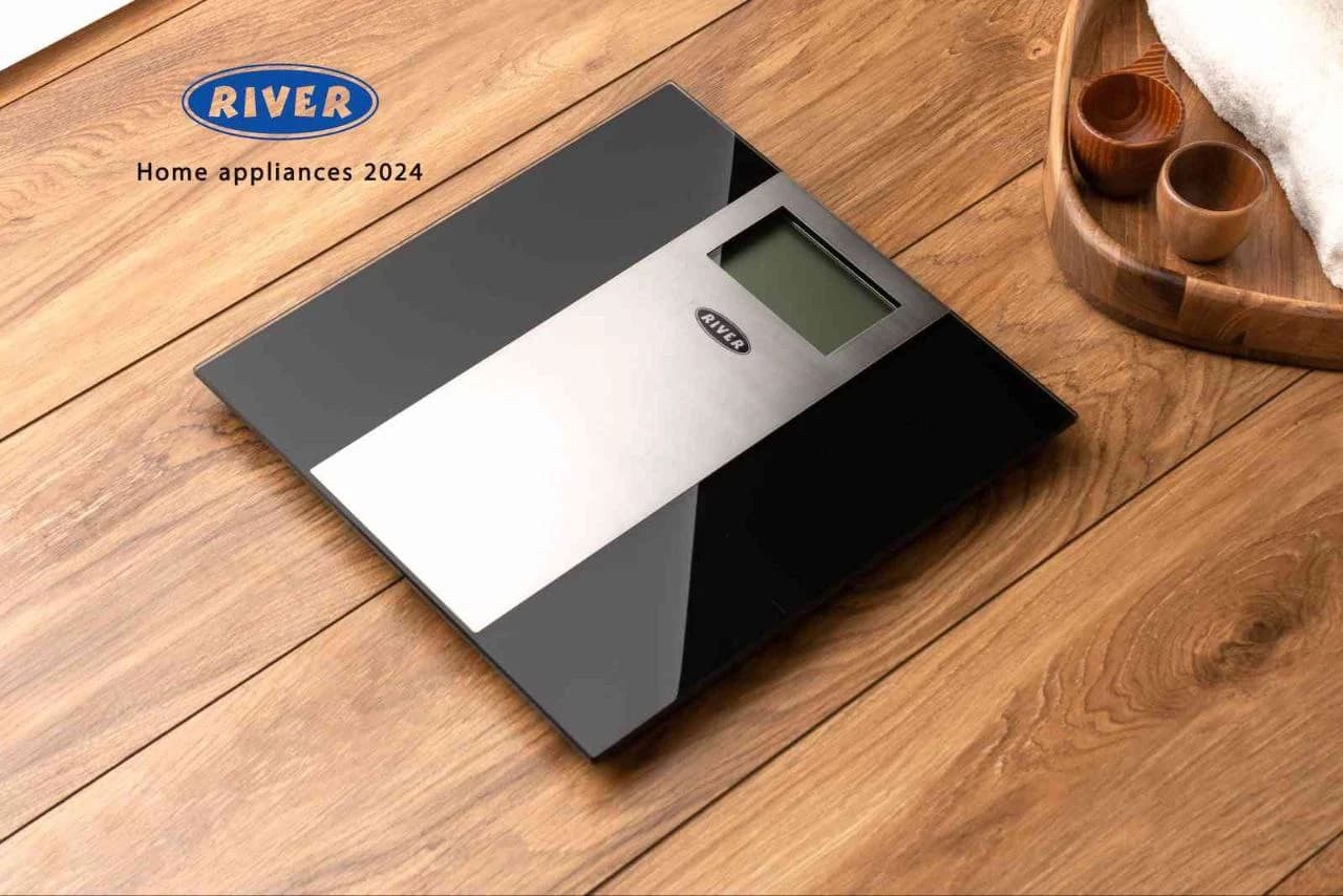 ترازوی آشپزخانه صفحه ای کاسه دار مشکی ریور کد 5056B