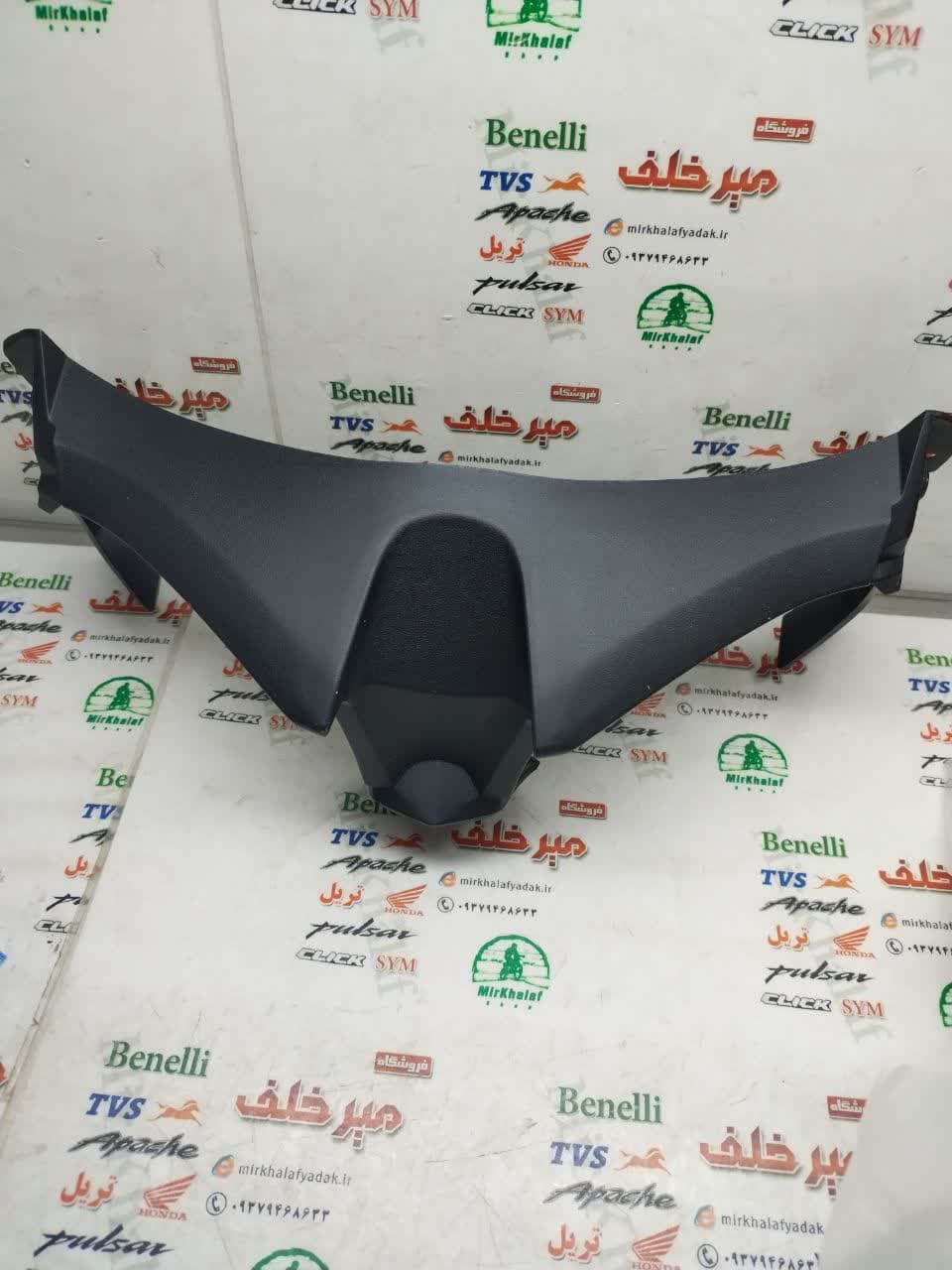 قاب (کاور فلاپ) عینکی بلوری چراغ جلو موتور طرح کلیک کویر s2 جدید نیوفیس (مشکی) — تصویر ۲