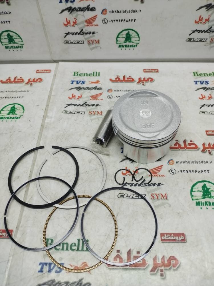 رینگ و پیستون (پستان) موتور طرح کلیک و واریو و یاماها طرح ایروکس رادیاتور دار 160 nvx (شماره 0 صفر)