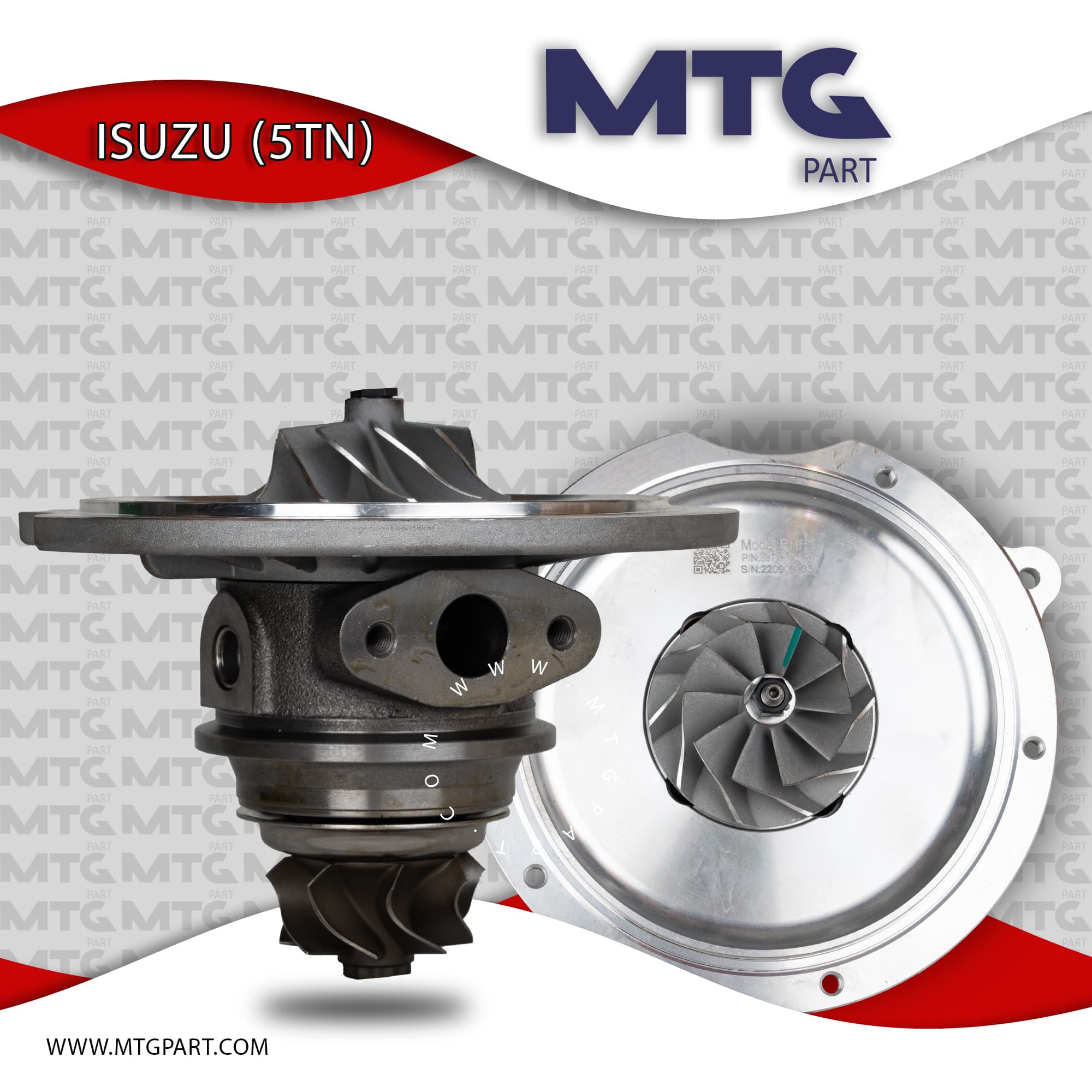 کارتریج توربو شارژ کامیونت ایسوزو 5 تن ISUZU (درجه 2) — تصویر ۳