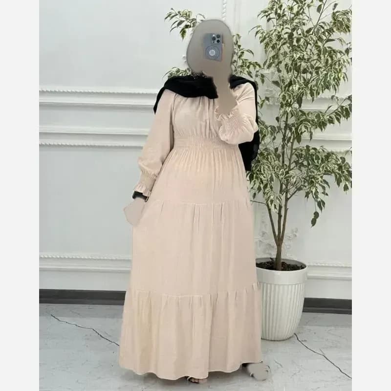 ساحلی خسته کش آستین بلند ململ نخی اورجینال فری سایز — تصویر ۴