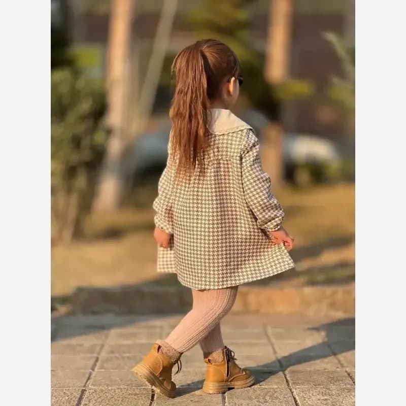 پیراهن دخترانه پشمی پیردوپل سپاهان مناسب 2 تا 8 سال — تصویر ۲