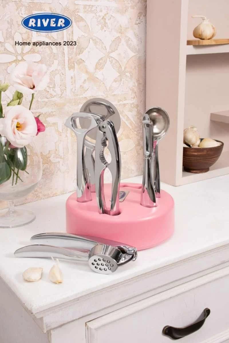 ست ابزار 7پارچه پایه صورتی ریور کد 8500
