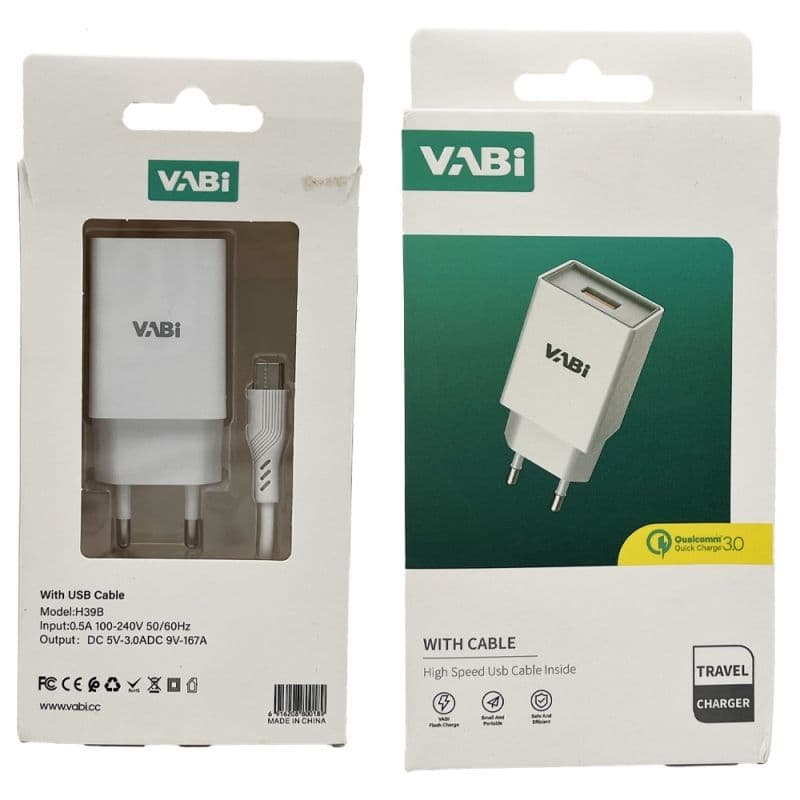 شارژر تایپ سی 18W مدل VABI H39B اورجینال