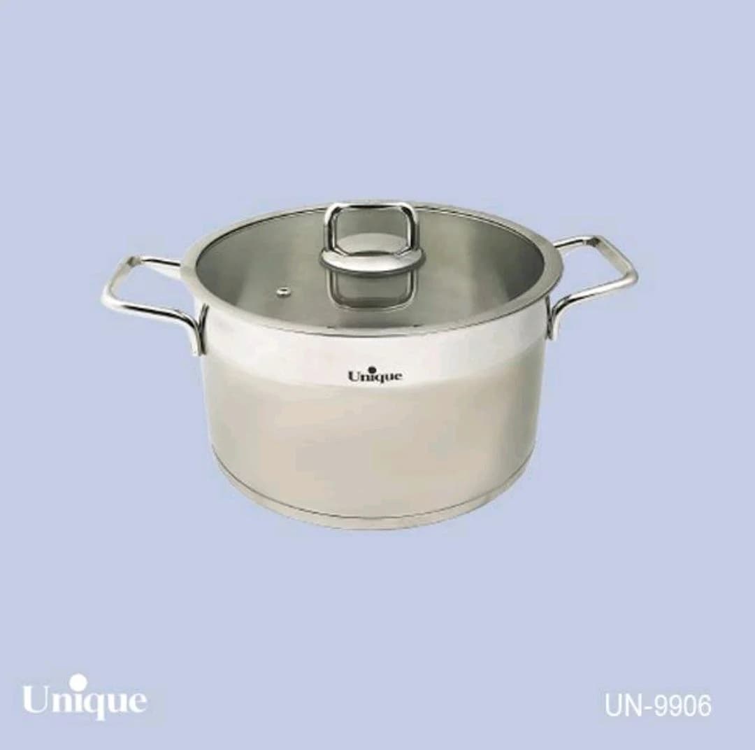 قابلمه تک استیل سایز 24 (فلت) یونیک کد UN-9906 — تصویر ۳
