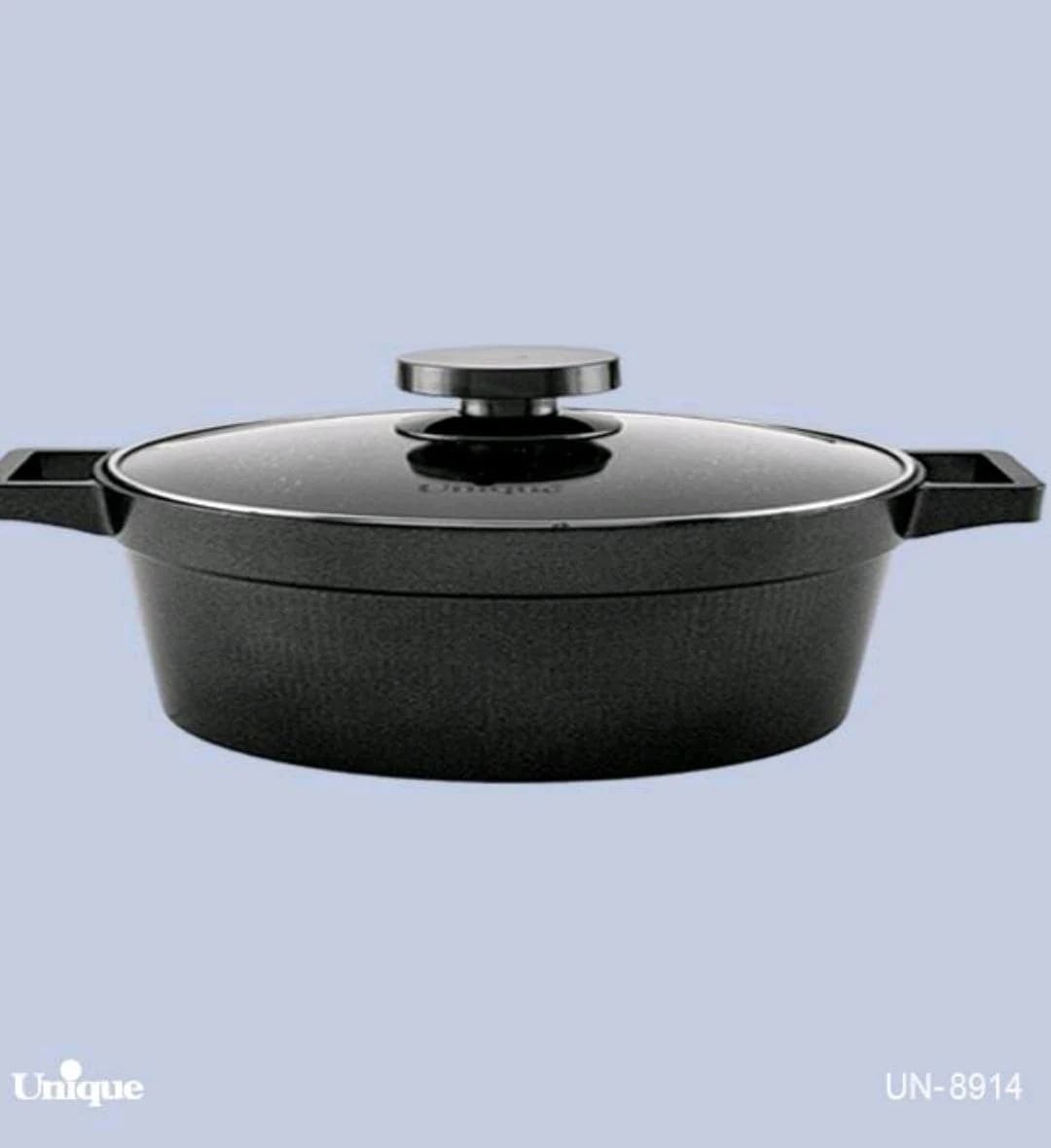 تابه دو دسته سایز 28 کف گرانیت دیاموند یونیک کد UN-8914 — تصویر ۲