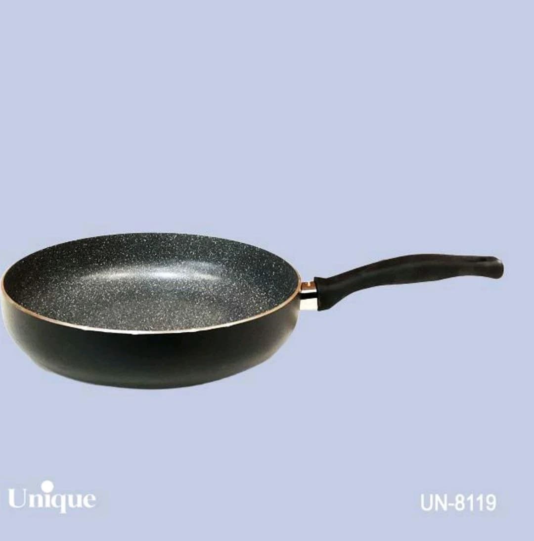 تابه تک دسته سایز 24 کف گرانیت مشکی یونیک کد UN-8119 — تصویر ۲