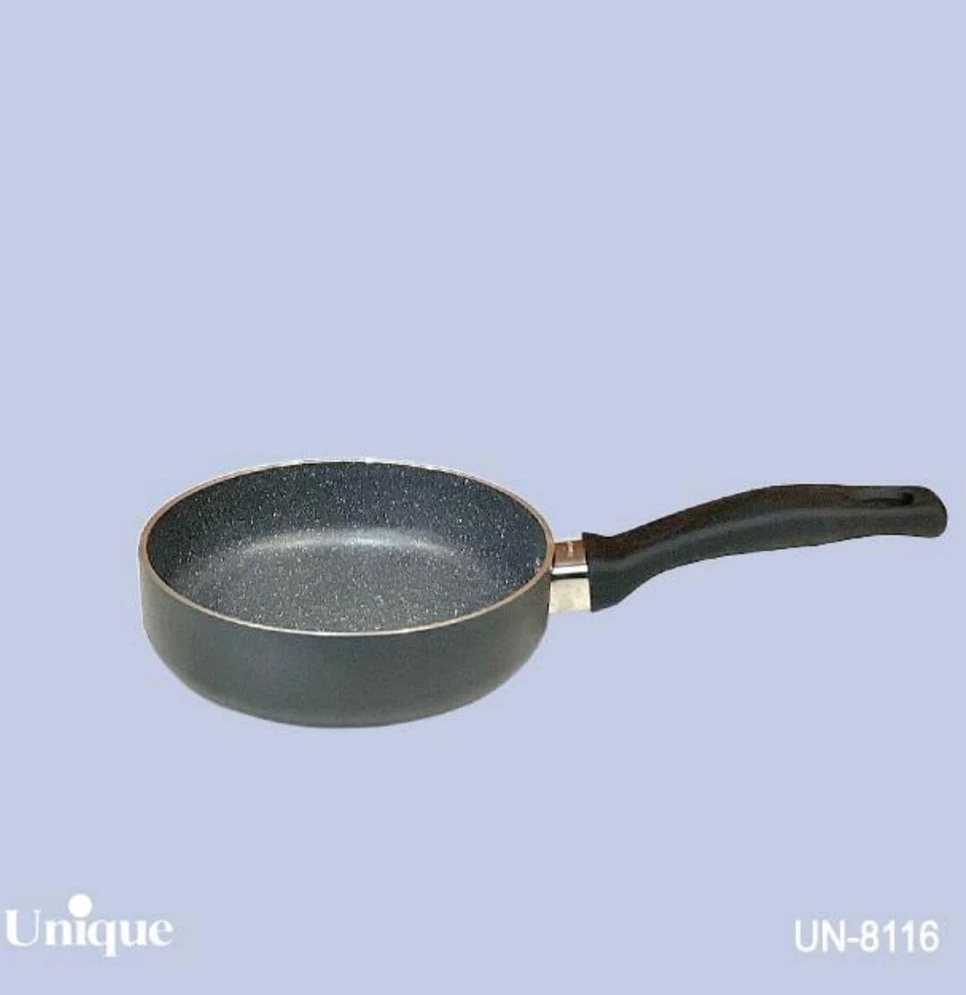 تابه تک دسته سایز 16 کف گرانیت طوسی تیره کد UN-8116