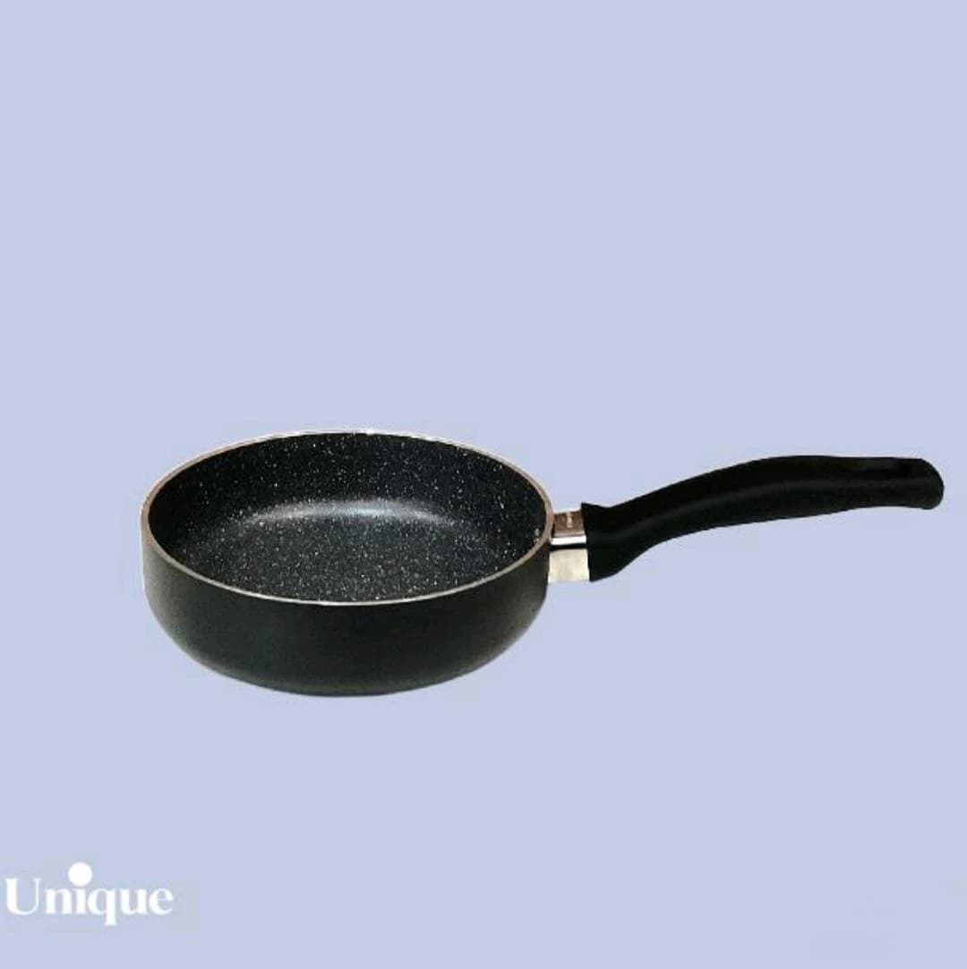 تابه تک دسته سایز 14 کف گرانیت مشکی یونیک کد UN-8113 — تصویر ۲