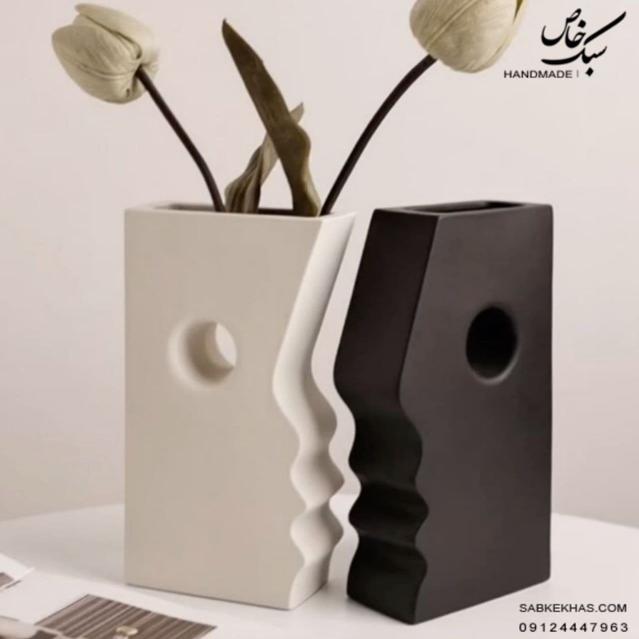 ست گلدان دکوراتیو رومیزی