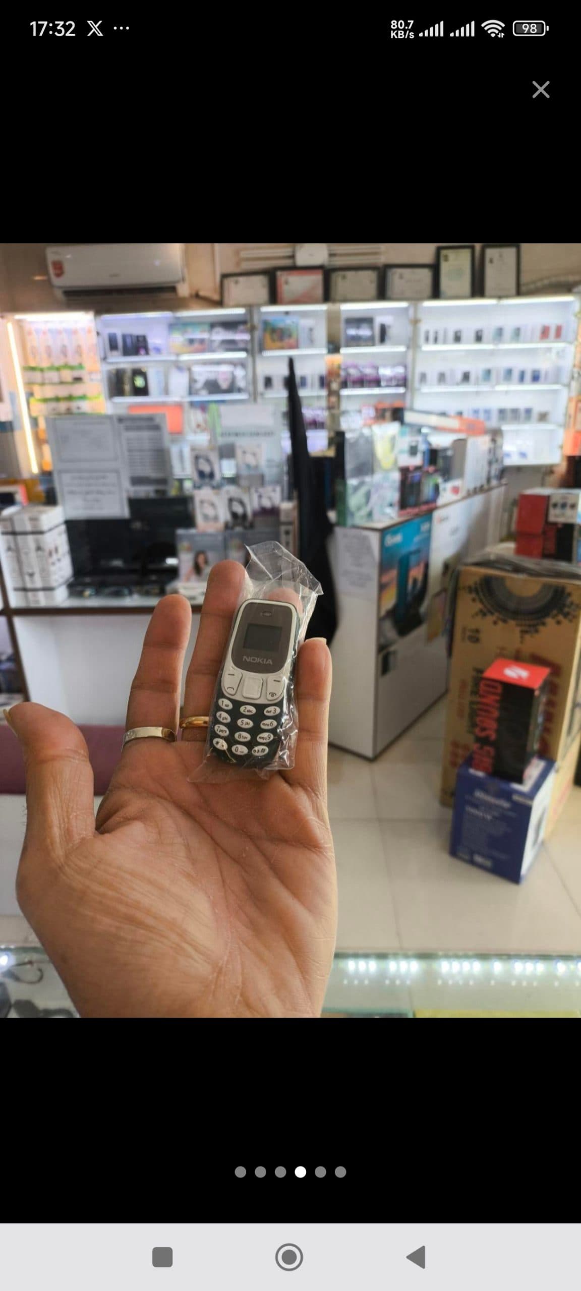 مینی فون (گوشی) نوکیا مدل BM10 بند انگشتی — تصویر ۸