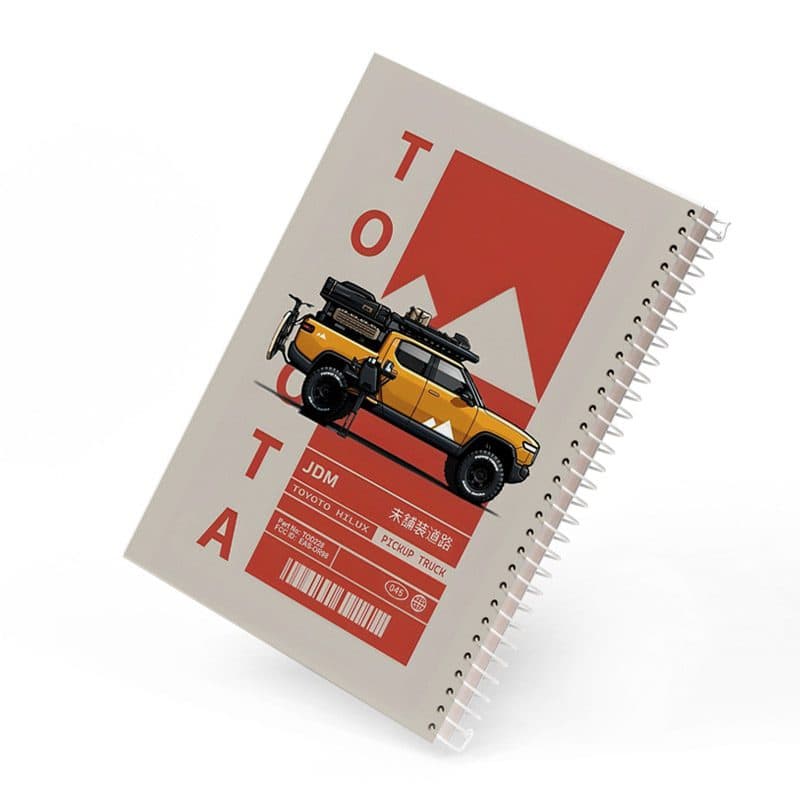 دفتر یادداشت 80 برگ toyoto hilux کد 859 — تصویر ۴