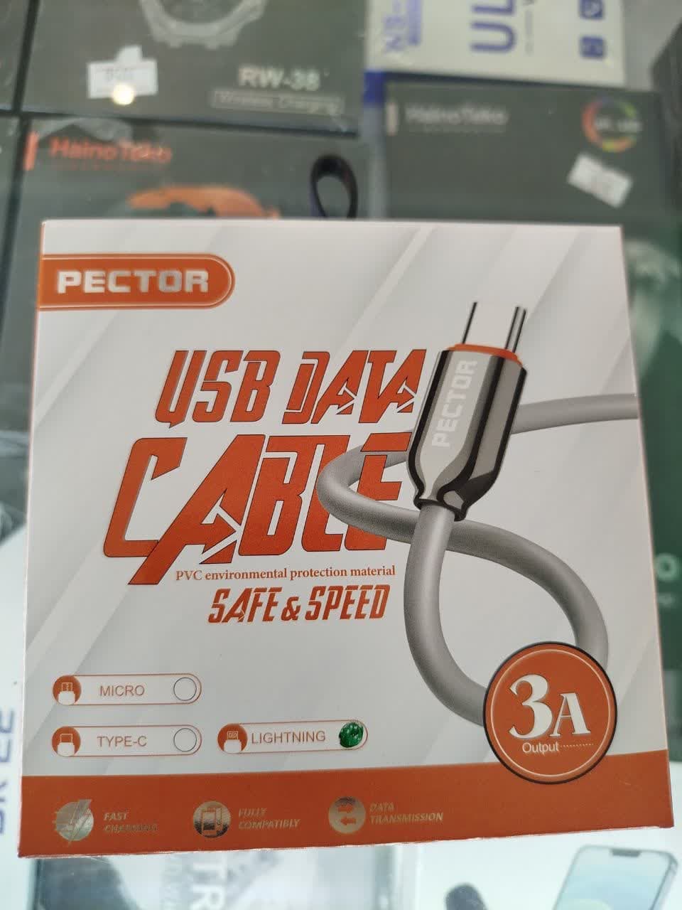 کابل تبدیل USB به لایتنینگ پکتور