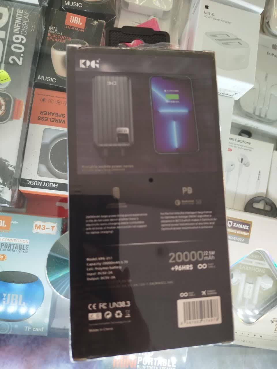 پاور بانک کینگ پاور مدل KPG211 ظرفیت 20000 میلی آمپر ا powerbank kpg-211 20000mah — تصویر ۳