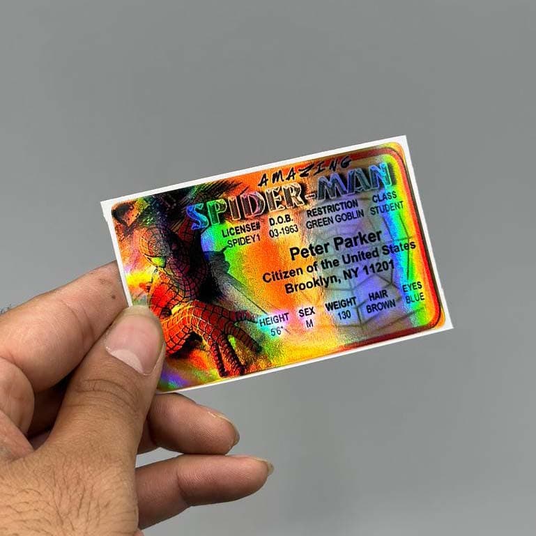 استیکر id کارت اسپایدرمن